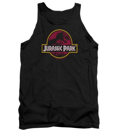 Jurassic Park 8-Bit Logo Tank Top