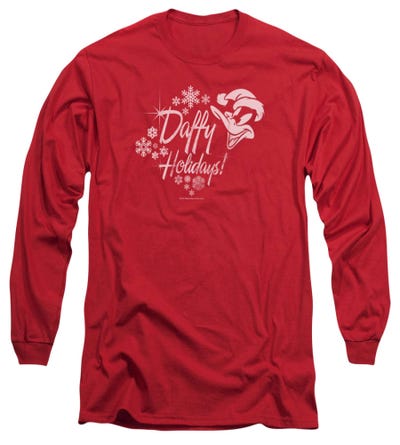 Looney Tunes Daffy Holidays Long Sleeve Shirt