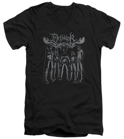 Metalocalypse Dethlock Band V-Neck T-Shirt