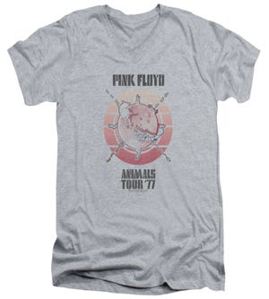 Pink Floyd Animals Tour 77 V-Neck T-Shirt