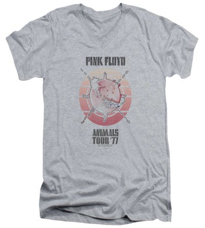 Pink Floyd Animals Tour 77 V-Neck T-Shirt