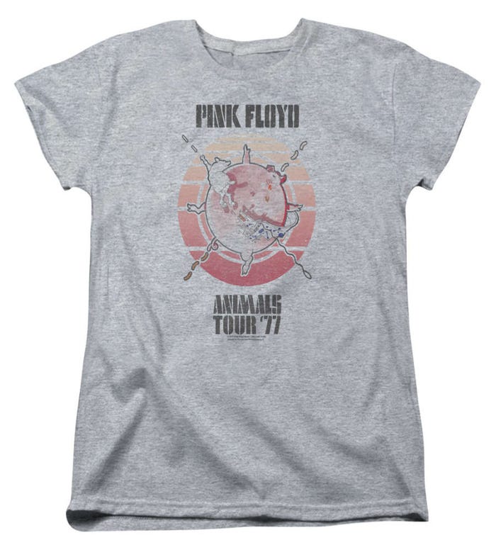 Pink Floyd Animals Tour 77 Womens T-Shirt