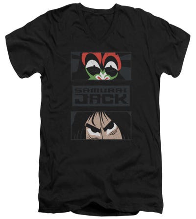 Samurai Jack Stare Down V-Neck T-Shirt