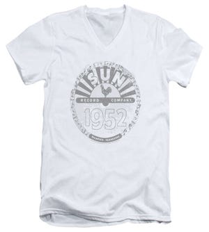 Sun Records Crusty Logo V-Neck T-Shirt