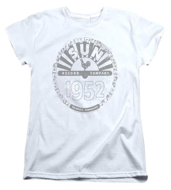 Sun Records Crusty Logo Womens T-Shirt