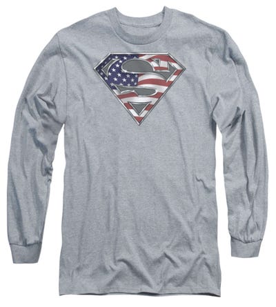 Superman All  Long Sleeve Shirt