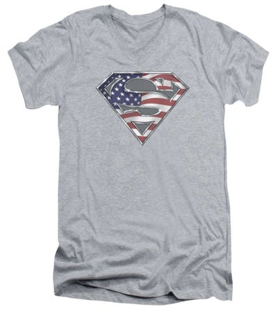 Superman All  V-Neck T-Shirt