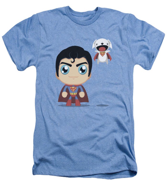 Superman Cute Superman Heather T-Shirt