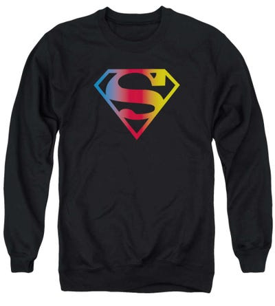 Superman Gradient Superman Logo Sweatshirt