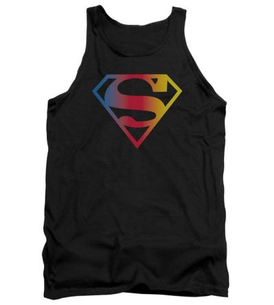 Superman Gradient Superman Logo Tank Top