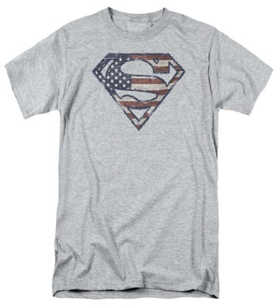 Superman Patriotic Flag T-Shirt