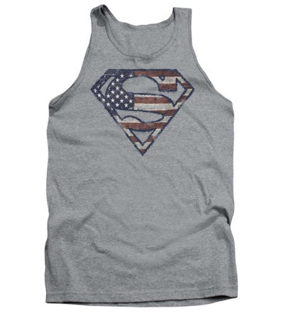 Superman Patriotic Flag Tank Top