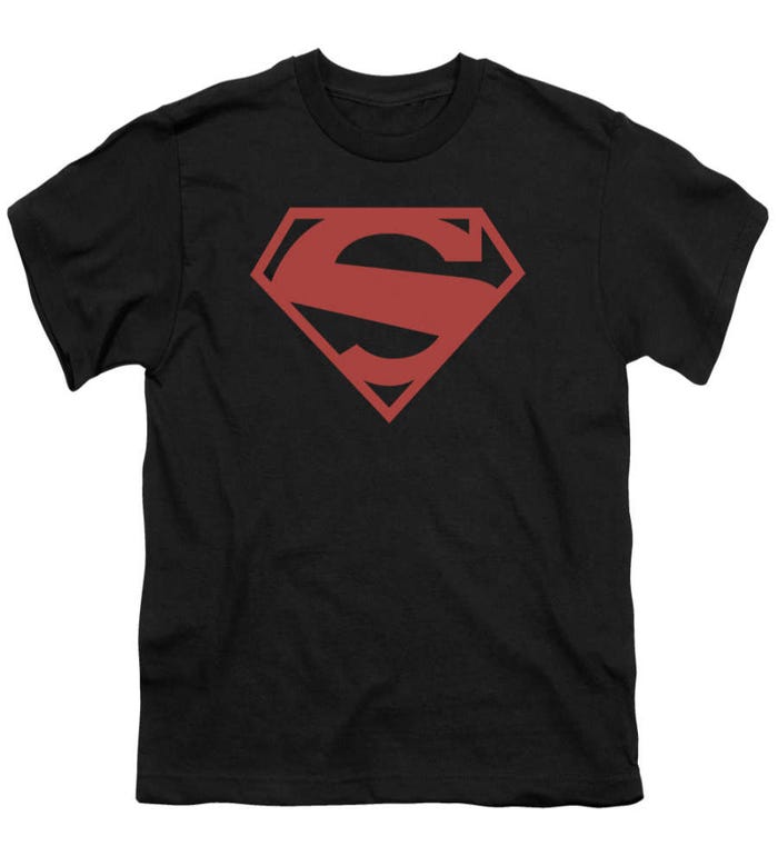 Superman Red Block Kids T-Shirt