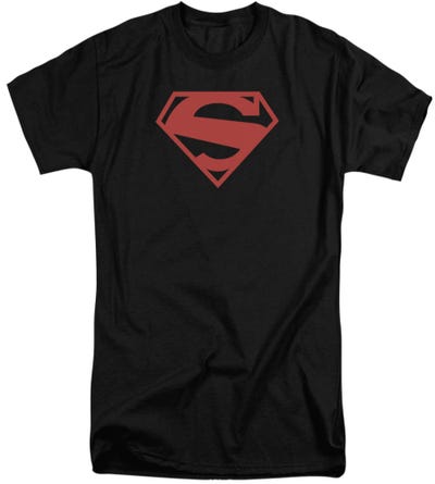 Superman Red Block Tall T-Shirt