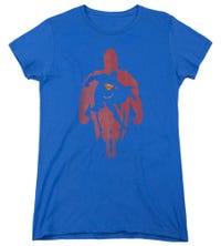 Superman Super Knockout Womens T-Shirt