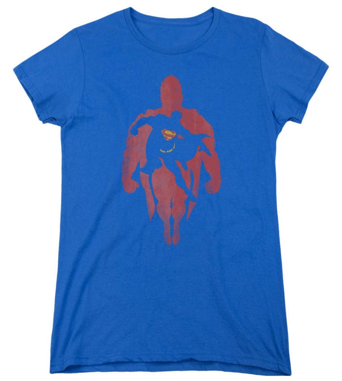 Superman Super Knockout Womens T-Shirt