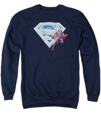 Superman Superman And Crystal Logo Sweatshirt