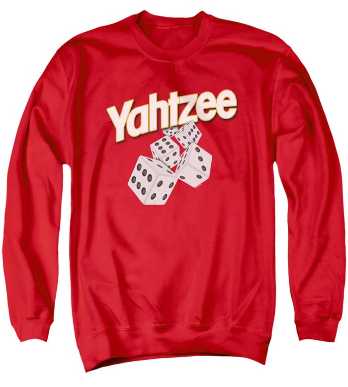 Yahtzee Tumbling Dice Sweatshirt