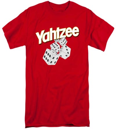 Yahtzee Tumbling Dice Tall T-Shirt