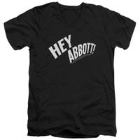 Abbott and Costello Hey Abbott! V-Neck T-Shirt