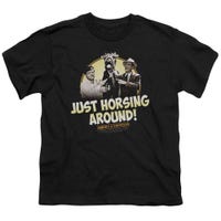 Abbott and Costello Just Horsing Around! Kids T-Shirt