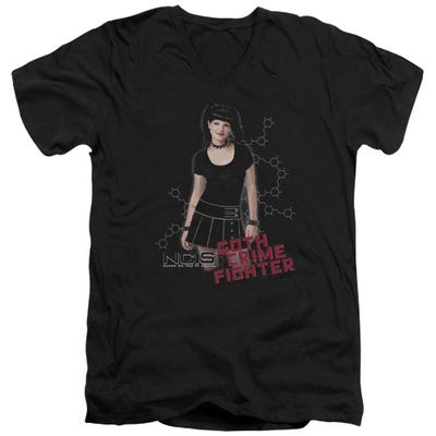 Abby The Gothic Crime Fighter NCIS V-Neck T-Shirt