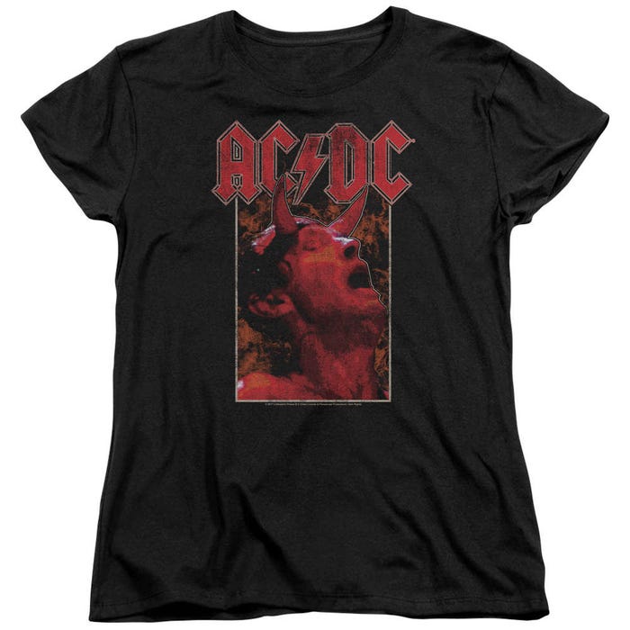 ACDC Horns Womens T-Shirt