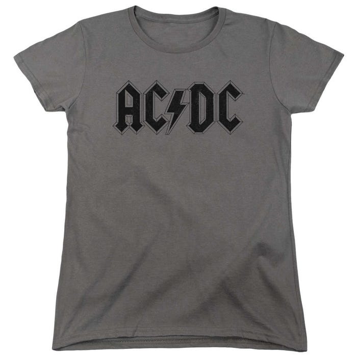 ACDC Worn Logo Womens T-Shirt