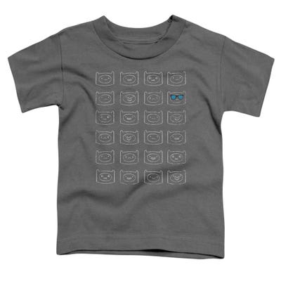Adventure Time Finn Faces Toddler T-Shirt