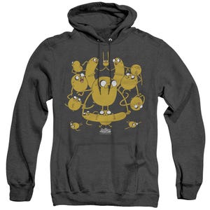 Adventure Time Jakes Adult Heather Hoodie