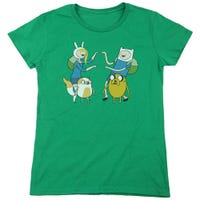 Adventure Time Meet Up Womens T-Shirt