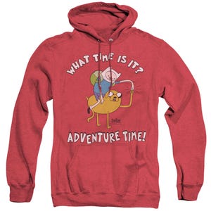 Adventure Time Ride Bump Adult Heather Hoodie