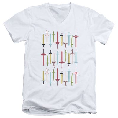 Adventure Time Swords V-Neck T-Shirt