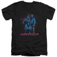 Airwolf Graphic V-Neck T-Shirt