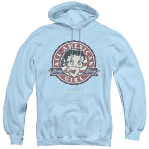 All American Girl Since 1930 Betty Boop Logo Hoodie