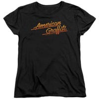 American Grafitti Classic Neon Logo Womens T-Shirt