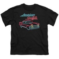 American Grafitti Neon Car Logo Kids T-Shirt thumb 1
