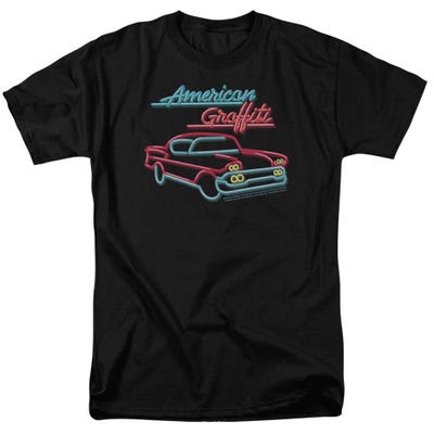 American Grafitti Neon Car Logo T-Shirt