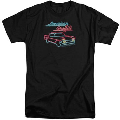 American Grafitti Neon Car Logo Tall T-Shirt