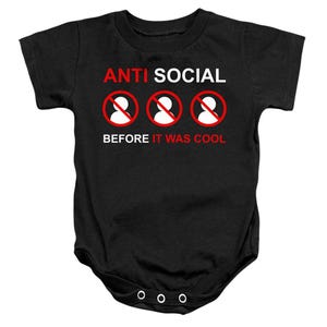 Anti Social Before It Was Cool Baby Bodysuit