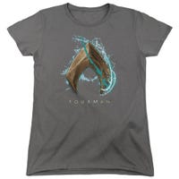 Aquaman Movie Water Shield Womens T-Shirt