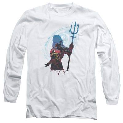 AQUAMAN SILHOUETTE Long Sleeve Shirt