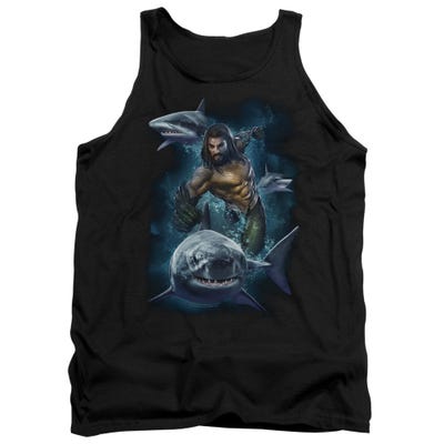 Aquaman Movie Swimming With Sharks Tank Top