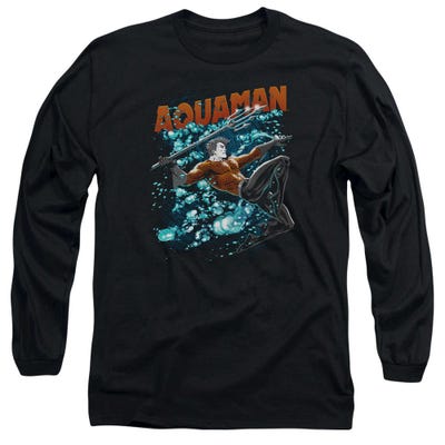 Aquaman Aqua Bubbles Long Sleeve Shirt