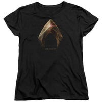 Aquaman Logo Justice League Movie Womens T-Shirt