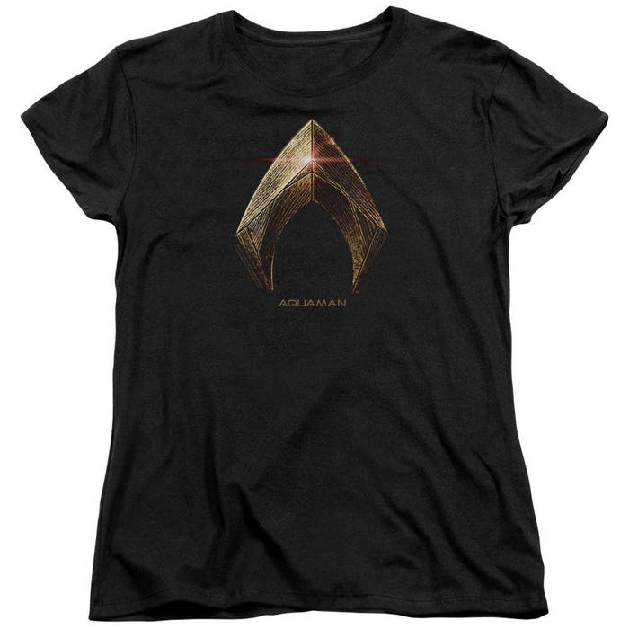 Aquaman Logo Justice League Movie Womens T-Shirt
