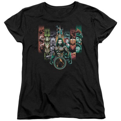 Aquaman Movi Unite The Kingdoms Womens T-Shirt