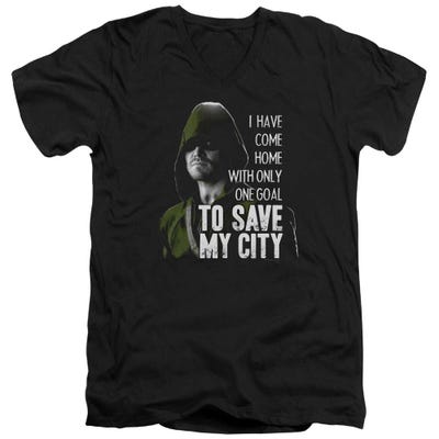 Arrow Save My City V-Neck T-Shirt
