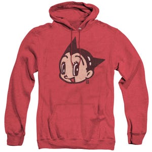 Astro Boy Face Logo Adult Heather Hoodie