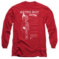 Astro Boy Schematics Anatomy of Astroboy Long Sleeve Shirt